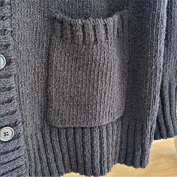 J. Crew Black Marina V- Neck Cardigan Sweater, Size XL, NWT - Picture 5 of 14